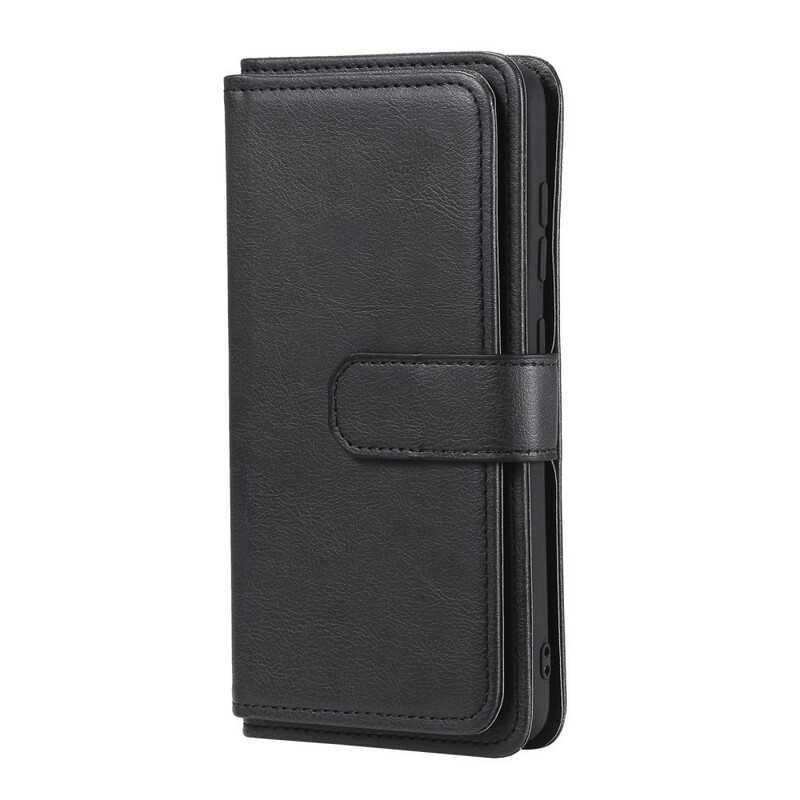 Housse Samsung Galaxy S21 FE Simili Cuir 10 Porte-Cartes Housse Samsung Galaxy S21 FE Simili Cuir 10 Porte-Cartes