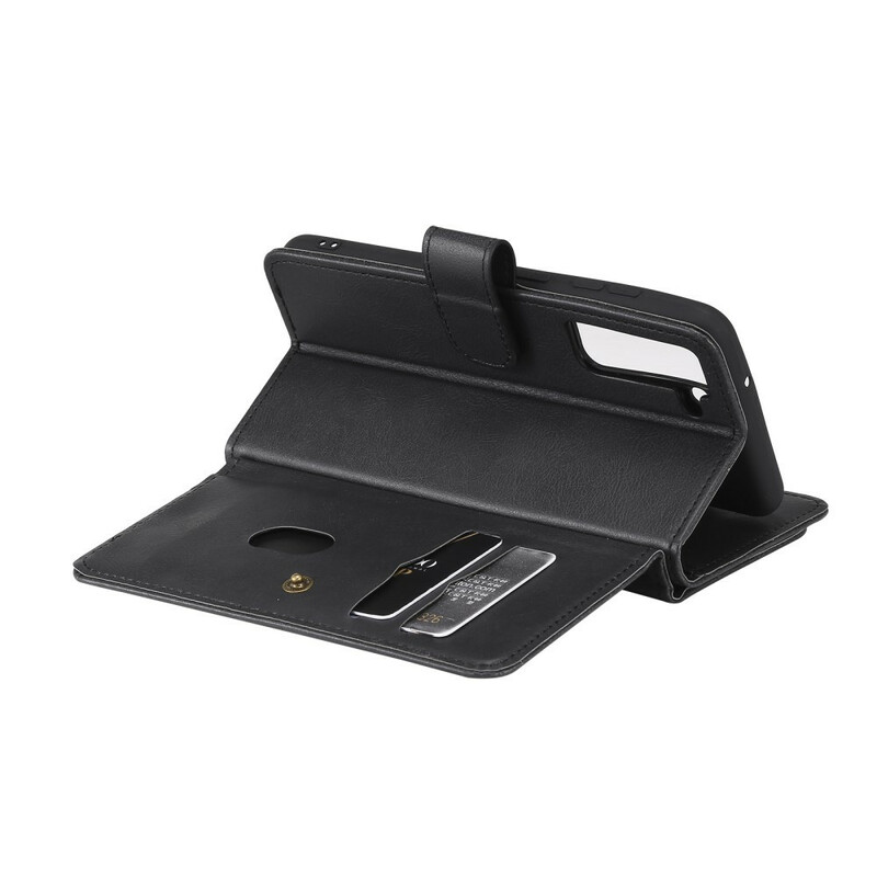 Housse Samsung Galaxy S21 FE Simili Cuir 10 Porte-Cartes Housse Samsung Galaxy S21 FE Simili Cuir 10 Porte-Cartes