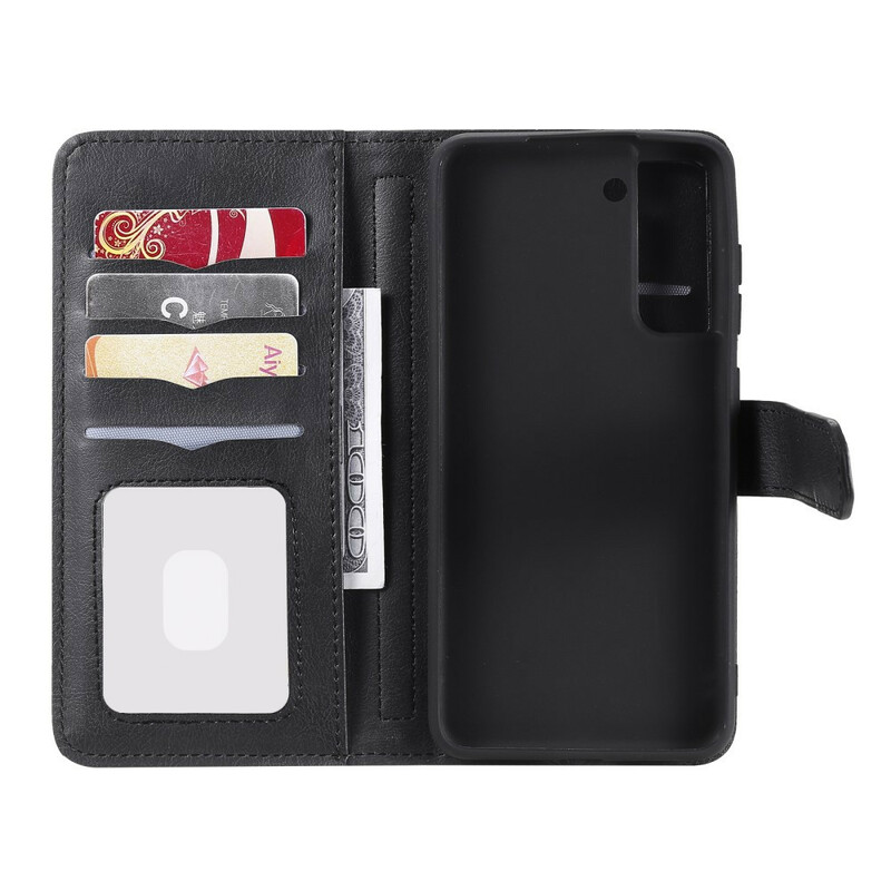 Housse Samsung Galaxy S21 FE Simili Cuir 10 Porte-Cartes Housse Samsung Galaxy S21 FE Simili Cuir 10 Porte-Cartes