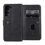 Housse Samsung Galaxy S21 FE Simili Cuir 10 Porte-Cartes Housse Samsung Galaxy S21 FE Simili Cuir 10 Porte-Cartes