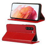 Flip Cover Samsung Galaxy S21 FE Cuir Véritable Flip Cover Samsung Galaxy S21 FE Cuir Véritable