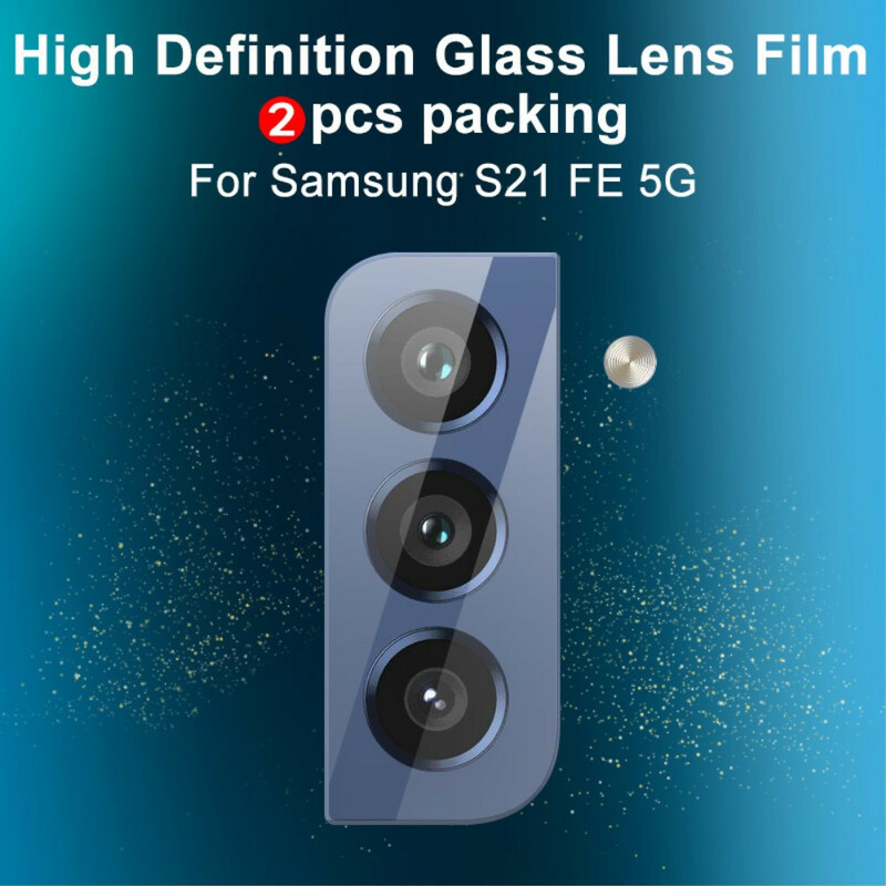 Pour Samsung Galaxy S21 Fe 5g 9D Colle Colle Film de verre trempé
