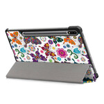 Smart Case Samsung Galaxy Tab S7 FE Renforcée Papillons et Fleurs