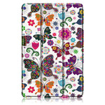 Smart Case Samsung Galaxy Tab S7 FE Renforcée Papillons et Fleurs