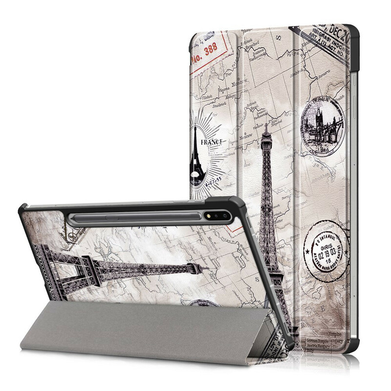 Smart Case Samsung Galaxy Tab S7 FE Renforcée Tour Eiffel Smart Case Samsung Galaxy Tab S7 FE Renforcée Tour Eiffel