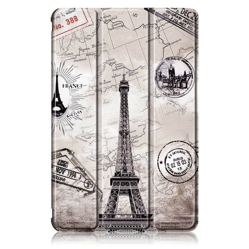 Smart Case Samsung Galaxy Tab S7 FE Renforcée Tour Eiffel