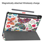 Smart Case Samsung Galaxy Tab S7 FE Porte-Stylet Fleurs Vintages