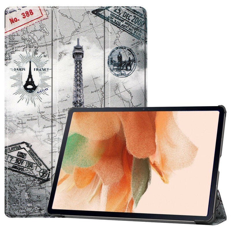 Smart Case Samsung Galaxy Tab S7 FE Tour Eiffel Porte-Stylet