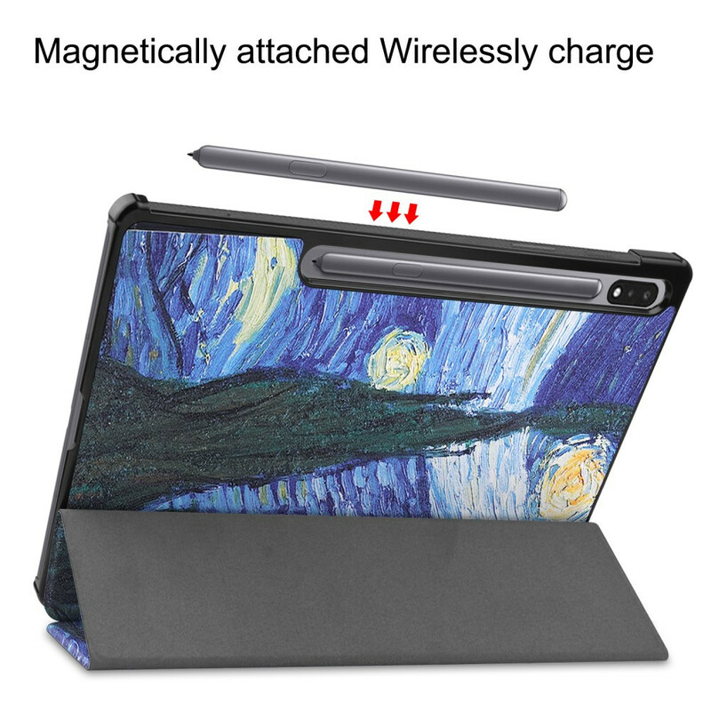 Smart Case Samsung Galaxy Tab S7 FE Porte-Stylet Nuit Étoilée Smart Case Samsung Galaxy Tab S7 FE Porte-Stylet Nuit Étoilée