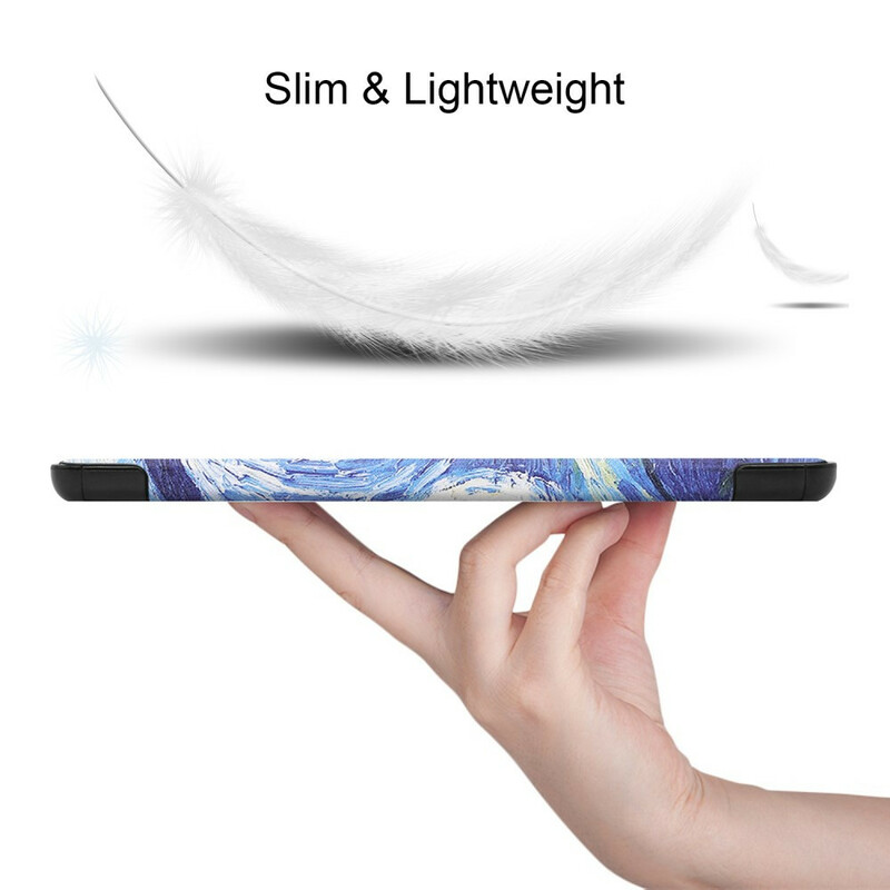 Smart Case Samsung Galaxy Tab S7 FE Porte-Stylet Nuit Étoilée