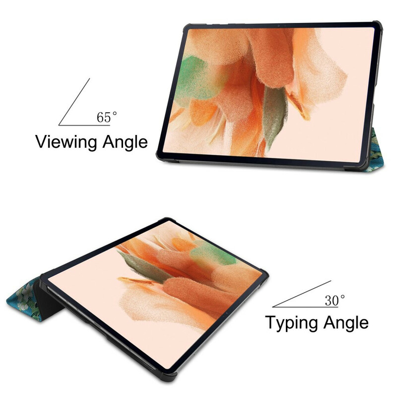 Smart Case Samsung Galaxy Tab S7 FE Porte-Stylet Branches Smart Case Samsung Galaxy Tab S7 FE Porte-Stylet Branches
