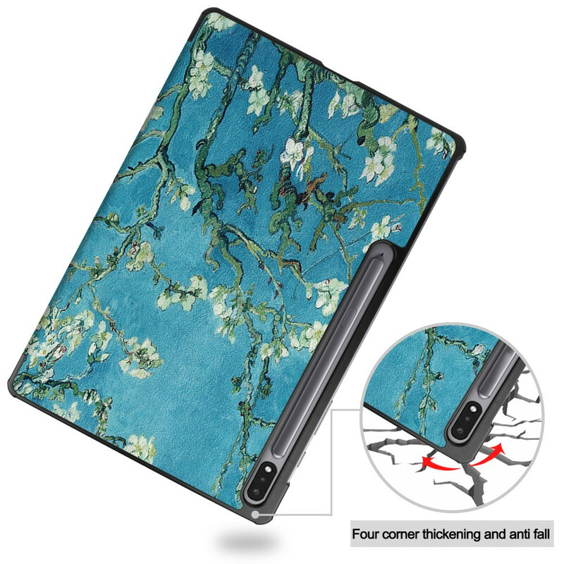 Smart Case Samsung Galaxy Tab S7 FE Porte-Stylet Branches Smart Case Samsung Galaxy Tab S7 FE Porte-Stylet Branches