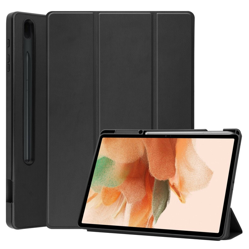 Smart Case Samsung Galaxy Tab S7 FE Tri Fold Porte-Stylet Smart Case Samsung Galaxy Tab S7 FE Tri Fold Porte-Stylet