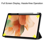 Smart Case Samsung Galaxy Tab S7 FE Tri Fold Porte-Stylet Smart Case Samsung Galaxy Tab S7 FE Tri Fold Porte-Stylet