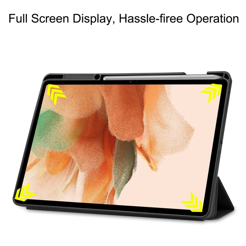 Smart Case Samsung Galaxy Tab S7 FE Tri Fold Porte-Stylet Smart Case Samsung Galaxy Tab S7 FE Tri Fold Porte-Stylet