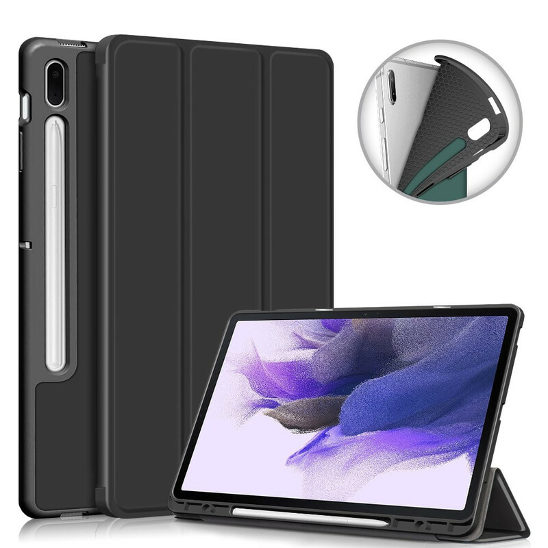 Smart Case Samsung Galaxy Tab S7 FE Tri-Fold Porte-Stylet Renforcée Smart Case Samsung Galaxy Tab S7 FE Tri-Fold Porte-Stylet Renforcée