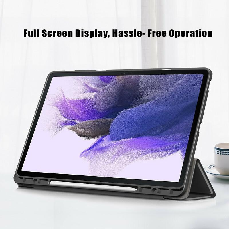 Smart Case Samsung Galaxy Tab S7 FE Tri-Fold Porte-Stylet Renforcée Smart Case Samsung Galaxy Tab S7 FE Tri-Fold Porte-Stylet Renforcée