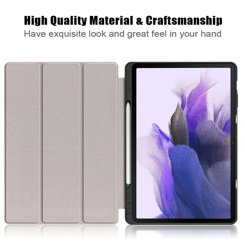 Smart Case Samsung Galaxy Tab S7 FE Tri-Fold Porte-Stylet Renforcée Smart Case Samsung Galaxy Tab S7 FE Tri-Fold Porte-Stylet Renforcée