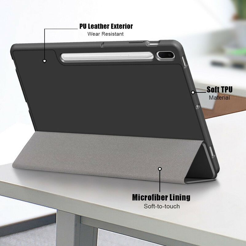 Smart Case Samsung Galaxy Tab S7 FE Tri-Fold Porte-Stylet Renforcée Smart Case Samsung Galaxy Tab S7 FE Tri-Fold Porte-Stylet Renforcée