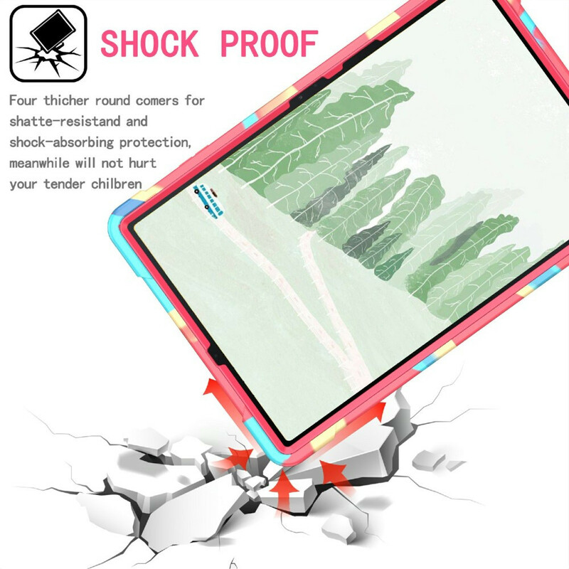 Coque Samsung Galaxy Tab S7 Plus / S7 FE Support et Bandoulière Color