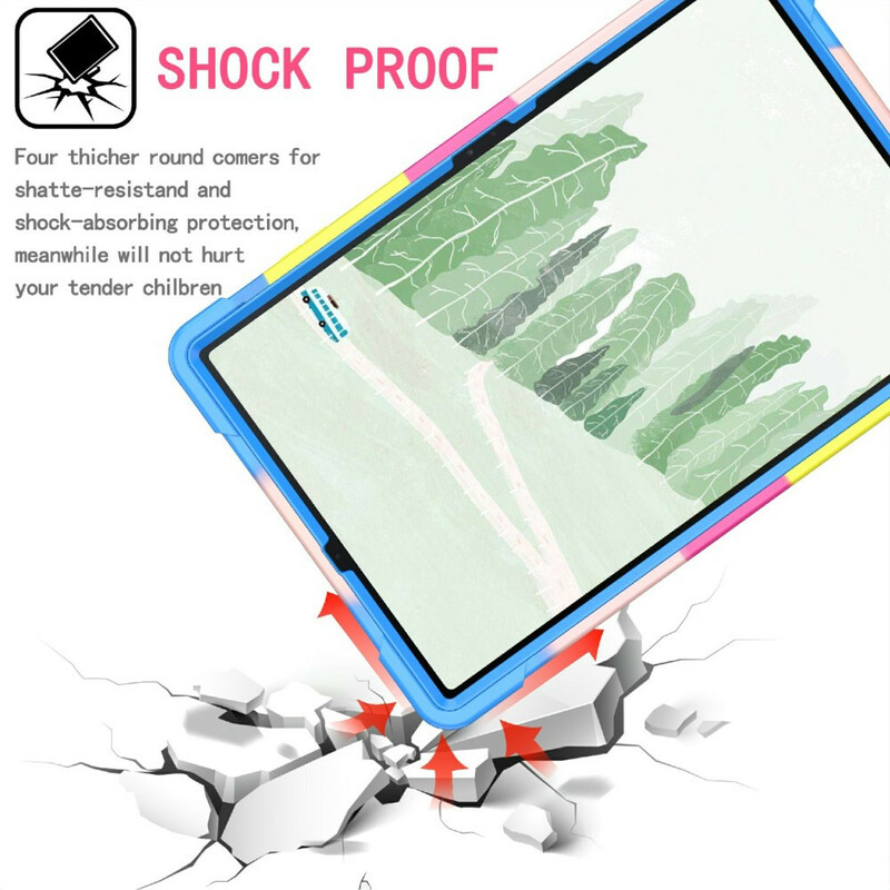 Coque Samsung Galaxy Tab S7 Plus / S7 FE Support et Bandoulière Color Coque Samsung Galaxy Tab S7 Plus / S7 FE Support et Bandoulière Color