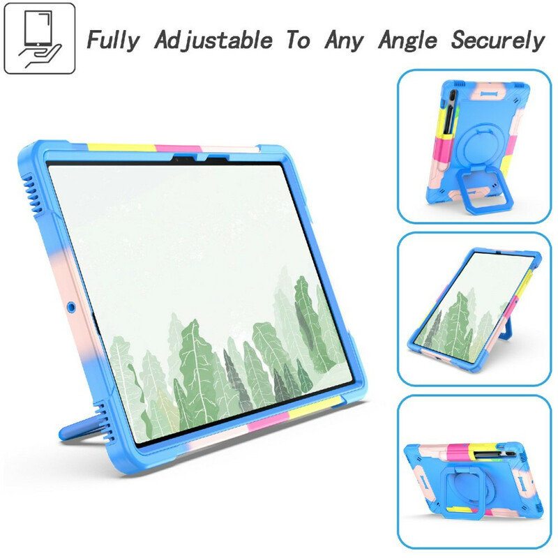 Coque Samsung Galaxy Tab S7 Plus / S7 FE Support et Bandoulière Color Coque Samsung Galaxy Tab S7 Plus / S7 FE Support et Bandoulière Color