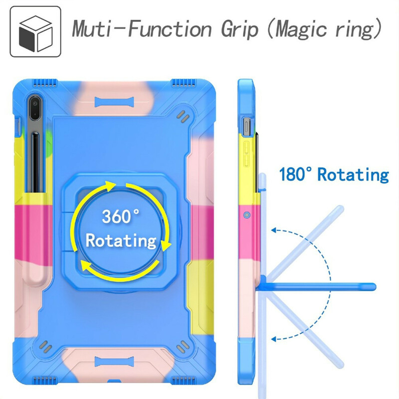 Coque Samsung Galaxy Tab S7 Plus / S7 FE Support et Bandoulière Color Coque Samsung Galaxy Tab S7 Plus / S7 FE Support et Bandoulière Color