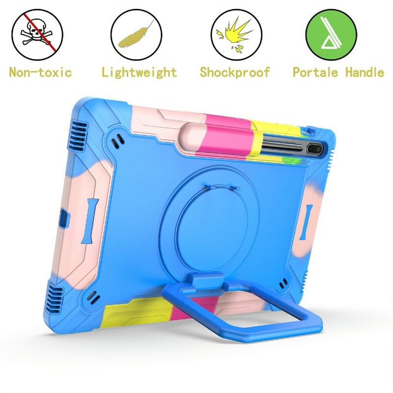 Coque Samsung Galaxy Tab S7 Plus / S7 FE Support et Bandoulière Color Coque Samsung Galaxy Tab S7 Plus / S7 FE Support et Bandoulière Color