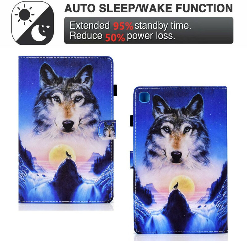 Housse Samsung Galaxy Tab A7 Lite Loup des Montagnes Housse Samsung Galaxy Tab A7 Lite Loup des Montagnes