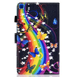 Housse Samsung Galaxy Tab A7 Lite Papillons Arc-en-Ciel Housse Samsung Galaxy Tab A7 Lite Papillons Arc-en-Ciel