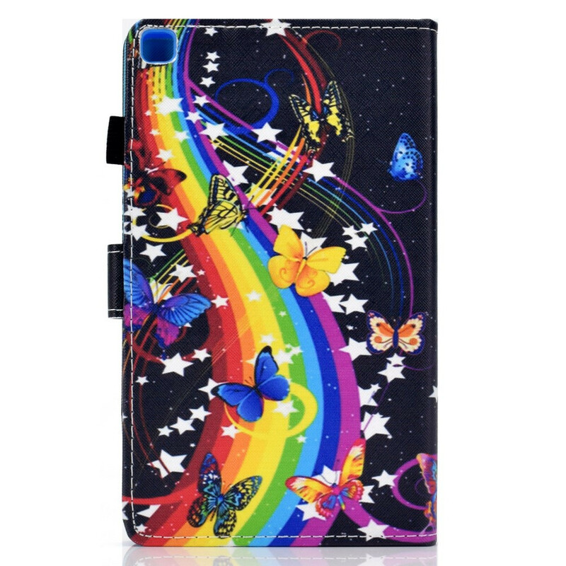 Housse Samsung Galaxy Tab A7 Lite Papillons Arc-en-Ciel Housse Samsung Galaxy Tab A7 Lite Papillons Arc-en-Ciel