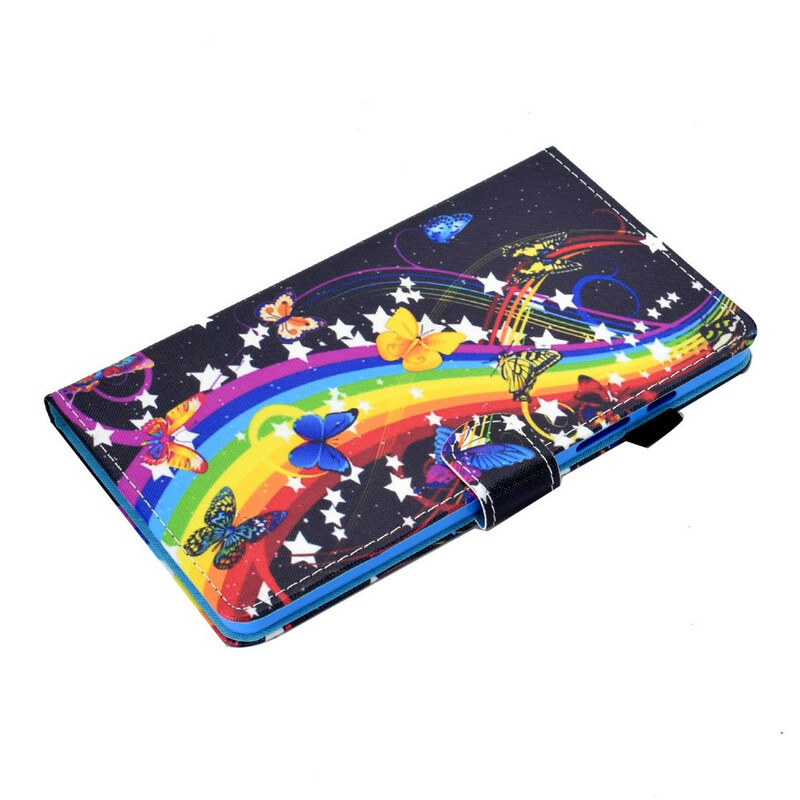 Housse Samsung Galaxy Tab A7 Lite Papillons Arc-en-Ciel Housse Samsung Galaxy Tab A7 Lite Papillons Arc-en-Ciel