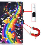 Housse Samsung Galaxy Tab A7 Lite Papillons Arc-en-Ciel Housse Samsung Galaxy Tab A7 Lite Papillons Arc-en-Ciel