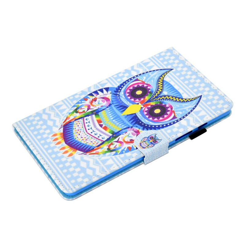 Housse Samsung Galaxy Tab A7 Lite Hibou Tribal Housse Samsung Galaxy Tab A7 Lite Hibou Tribal