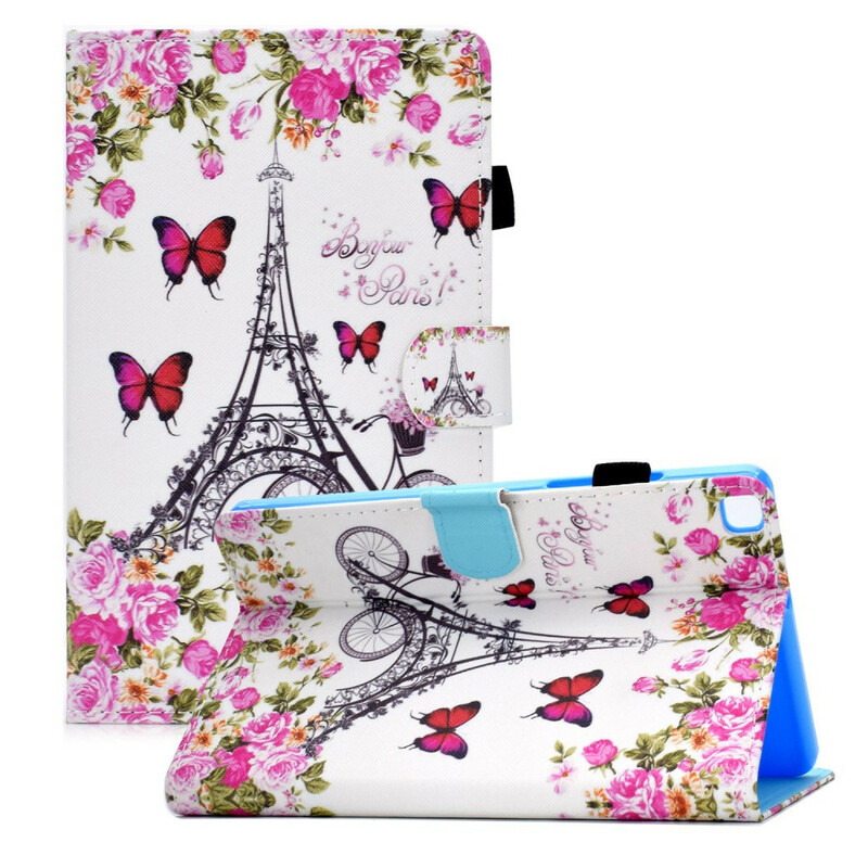 Housse Samsung Galaxy Tab A7 Lite Tour Eiffel Vélo Housse Samsung Galaxy Tab A7 Lite Tour Eiffel Vélo