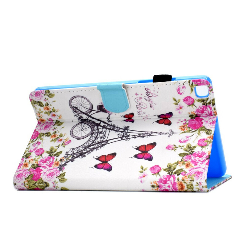 Housse Samsung Galaxy Tab A7 Lite Tour Eiffel Vélo Housse Samsung Galaxy Tab A7 Lite Tour Eiffel Vélo