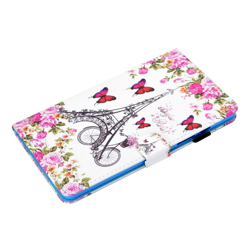 Housse Samsung Galaxy Tab A7 Lite Tour Eiffel Vélo Housse Samsung Galaxy Tab A7 Lite Tour Eiffel Vélo