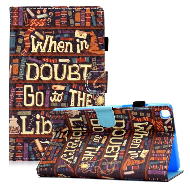 Housse Samsung Galaxy Tab A7 Lite Bibliothèque Housse Samsung Galaxy Tab A7 Lite Bibliothèque