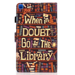 Housse Samsung Galaxy Tab A7 Lite Bibliothèque Housse Samsung Galaxy Tab A7 Lite Bibliothèque
