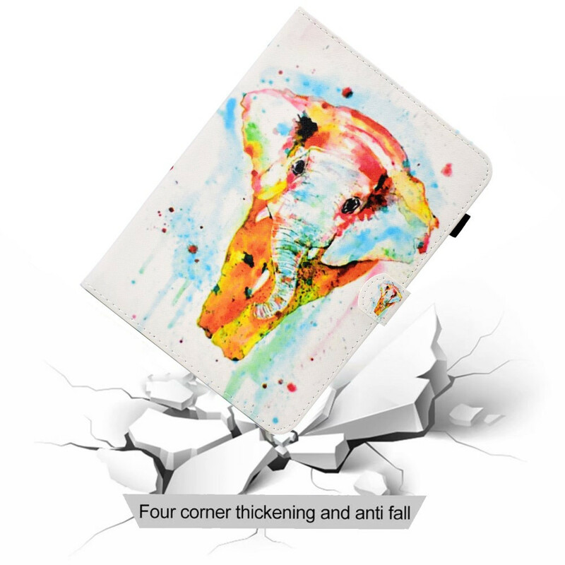Housse Samsung Galaxy Tab A7 Lite Éléphant Aquarelle Housse Samsung Galaxy Tab A7 Lite Éléphant Aquarelle