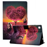 Housse Samsung Galaxy Tab A7 Lite Panda Coeur Housse Samsung Galaxy Tab A7 Lite Panda Coeur