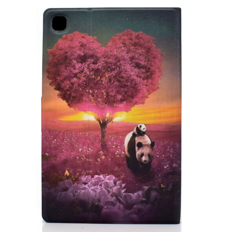 Housse Samsung Galaxy Tab A7 Lite Panda Coeur Housse Samsung Galaxy Tab A7 Lite Panda Coeur