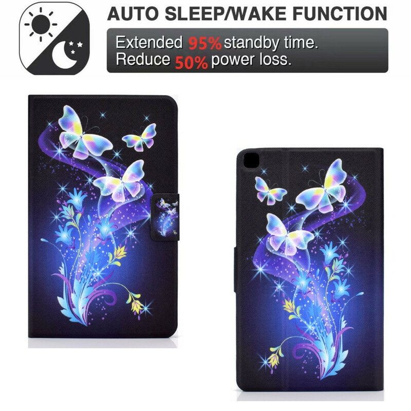 Housse Samsung Galaxy Tab A7 Lite Papillons en Vol Housse Samsung Galaxy Tab A7 Lite Papillons en Vol