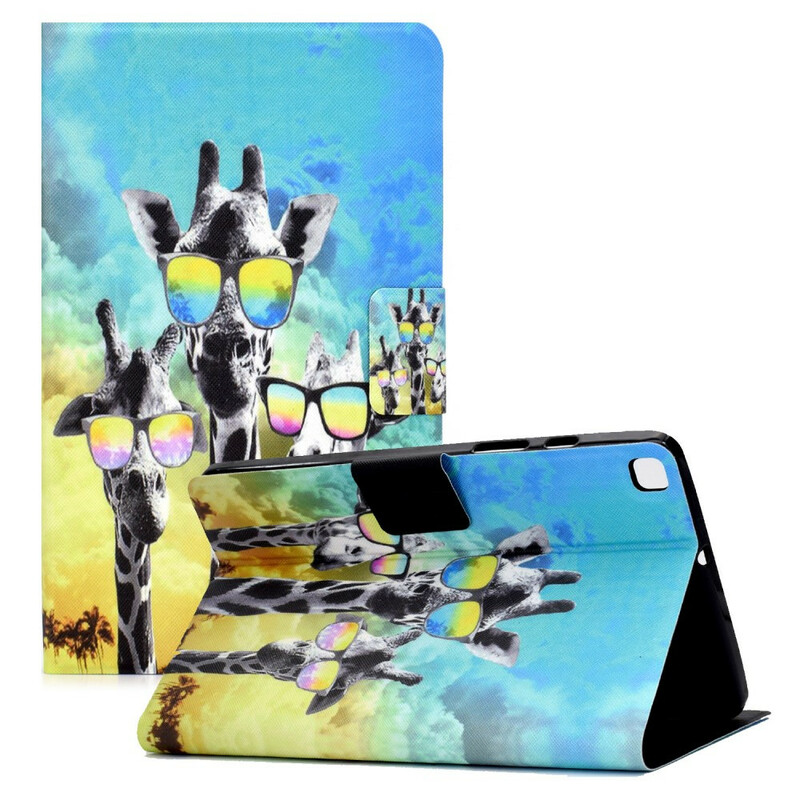 Housse Samsung Galaxy Tab A7 Lite Funky Girafes Housse Samsung Galaxy Tab A7 Lite Funky Girafes