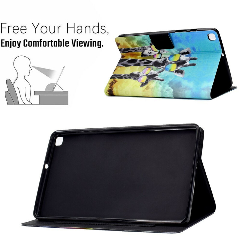 Housse Samsung Galaxy Tab A7 Lite Funky Girafes Housse Samsung Galaxy Tab A7 Lite Funky Girafes