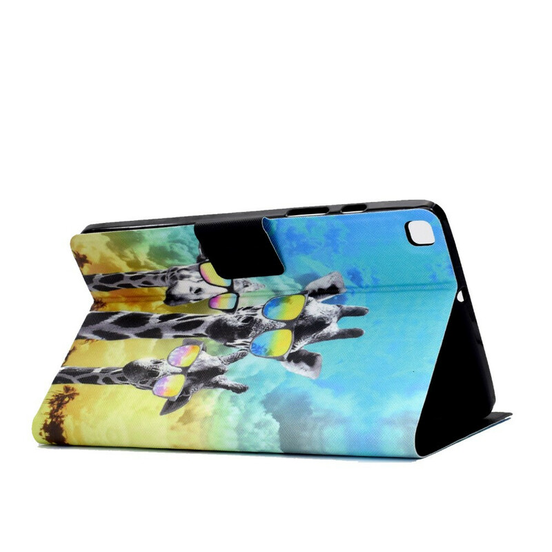 Housse Samsung Galaxy Tab A7 Lite Funky Girafes Housse Samsung Galaxy Tab A7 Lite Funky Girafes