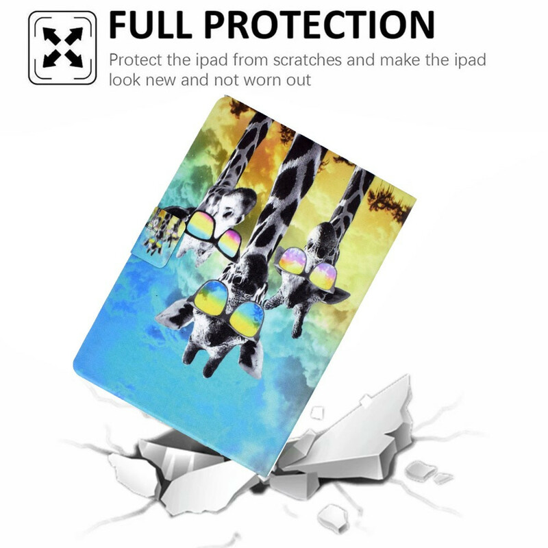 Housse Samsung Galaxy Tab A7 Lite Funky Girafes Housse Samsung Galaxy Tab A7 Lite Funky Girafes