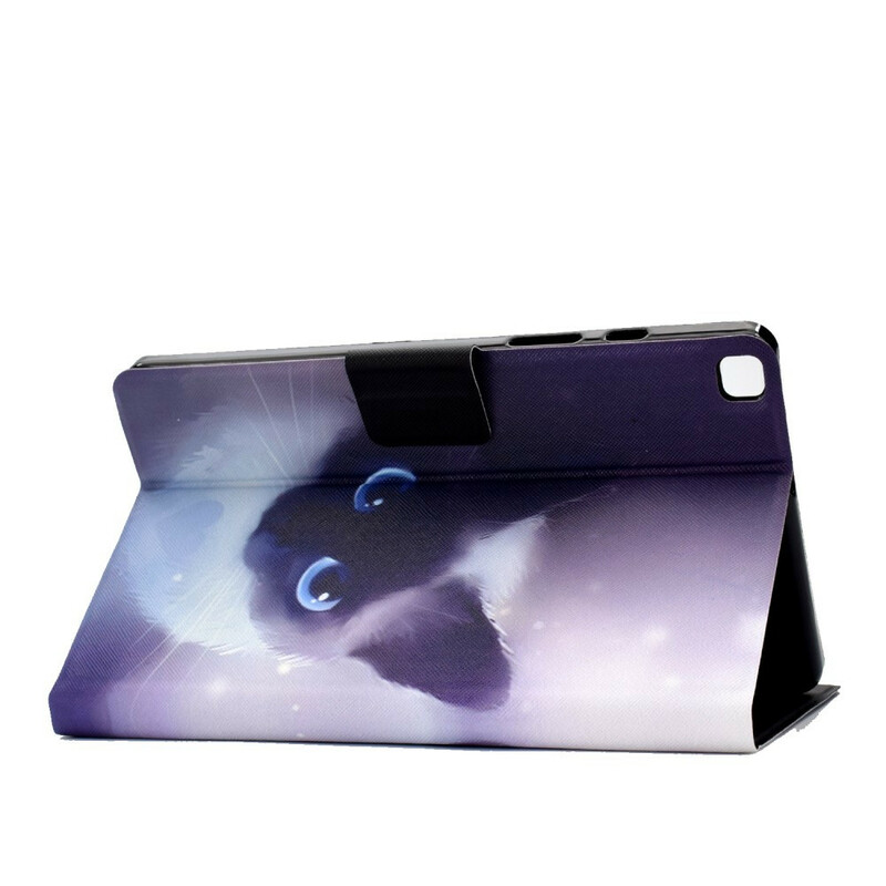 Housse Samsung Galaxy Tab A7 Lite Chat Yeux Bleus Housse Samsung Galaxy Tab A7 Lite Chat Yeux Bleus