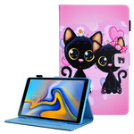 Housse Samsung Galaxy Tab A7 Lite Couple de Chats