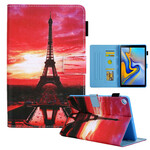 Housse Samsung Galaxy Tab A7 Lite Sunset Tour Eiffel